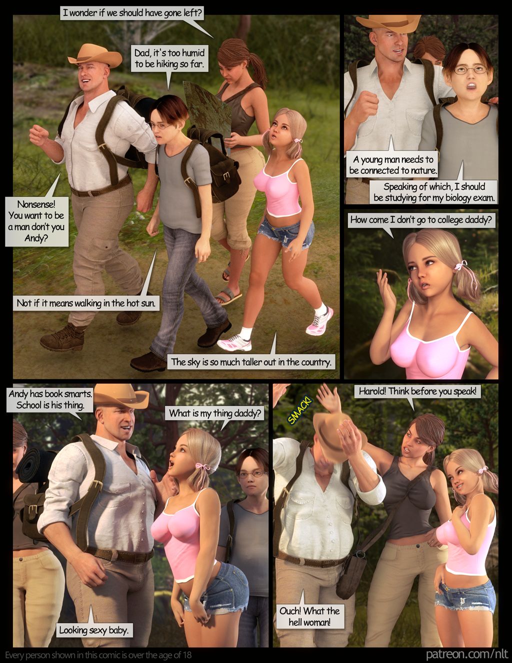 The Family Hike - Porn Comics